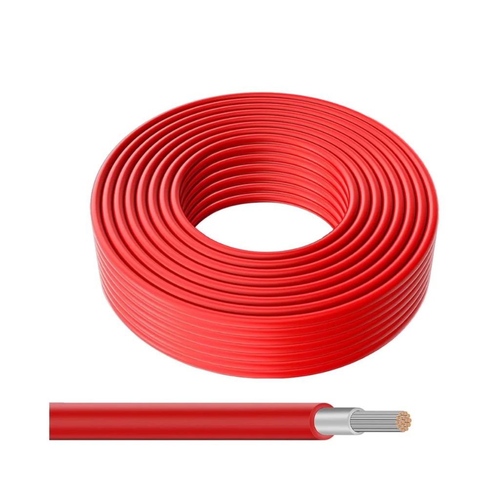 Cablu solar de cu protectie UV - rosu