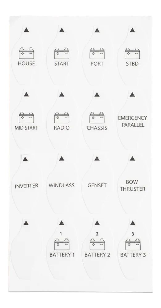 Victron Battery Switch ON/OFF 275A (stickers)