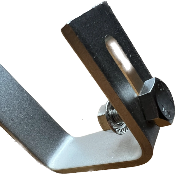 Suport de inox pentru acoperis cu tigla ceramica si surub M10 x 25 mm