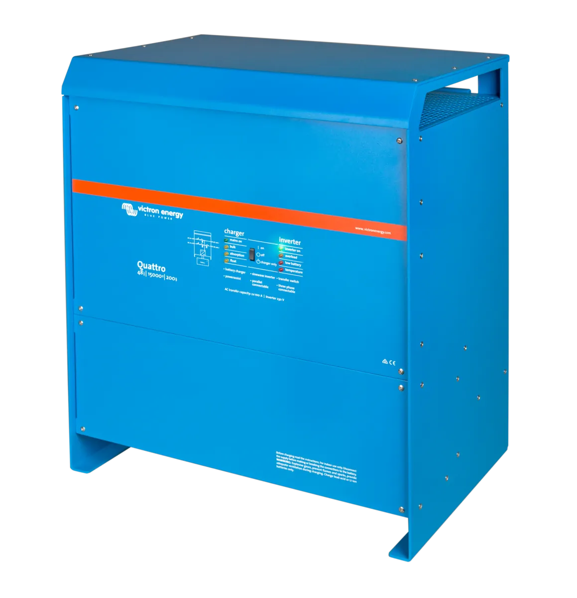 Invertor hibrid monofazat Victron Quattro 48/15000/200-100/100 bidirectional 15 kW - imagine 3