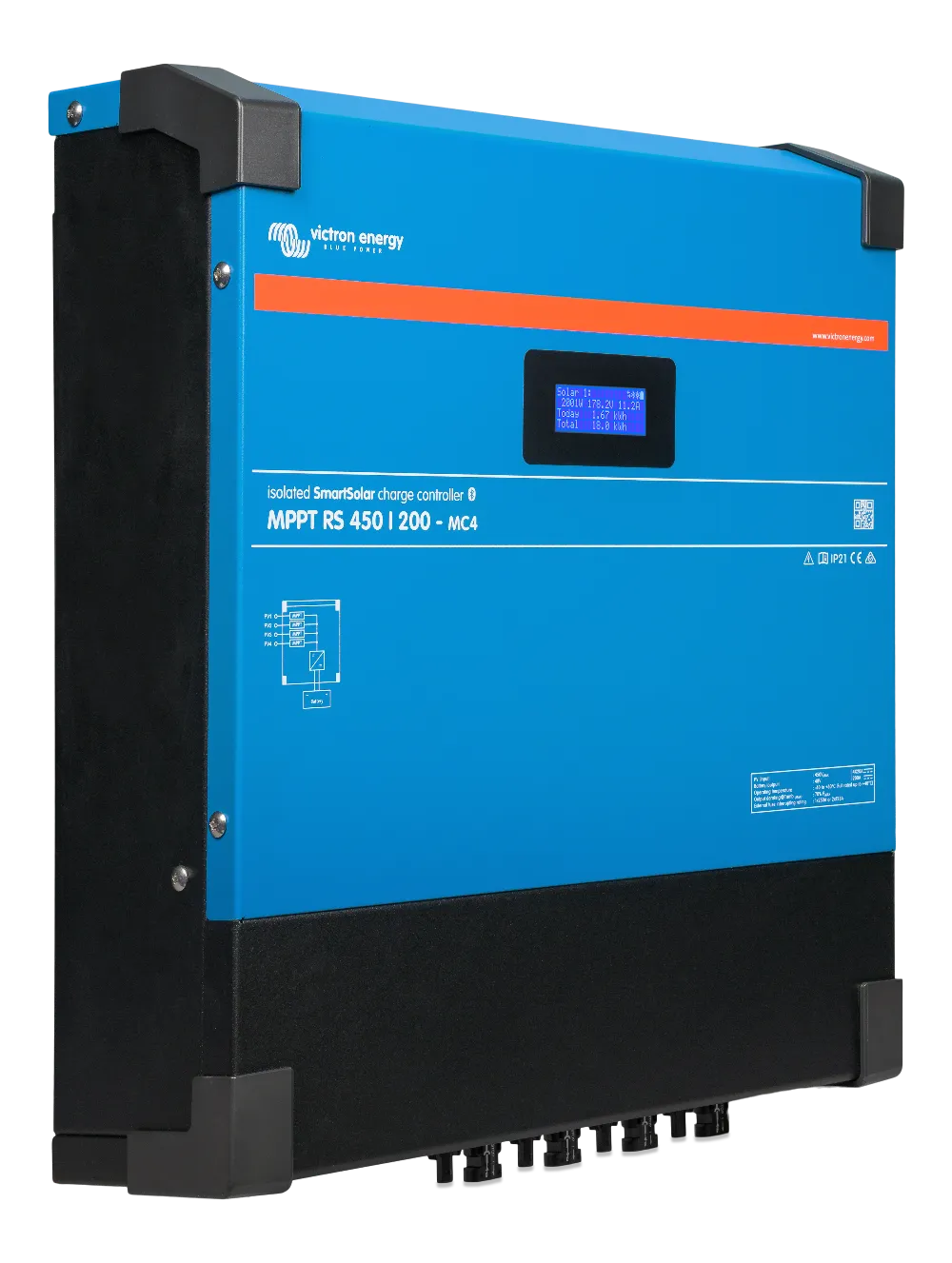 Controler solar Victron SmartSolar MPPT RS 450/200-MC4 pentru incarcare acumulatori