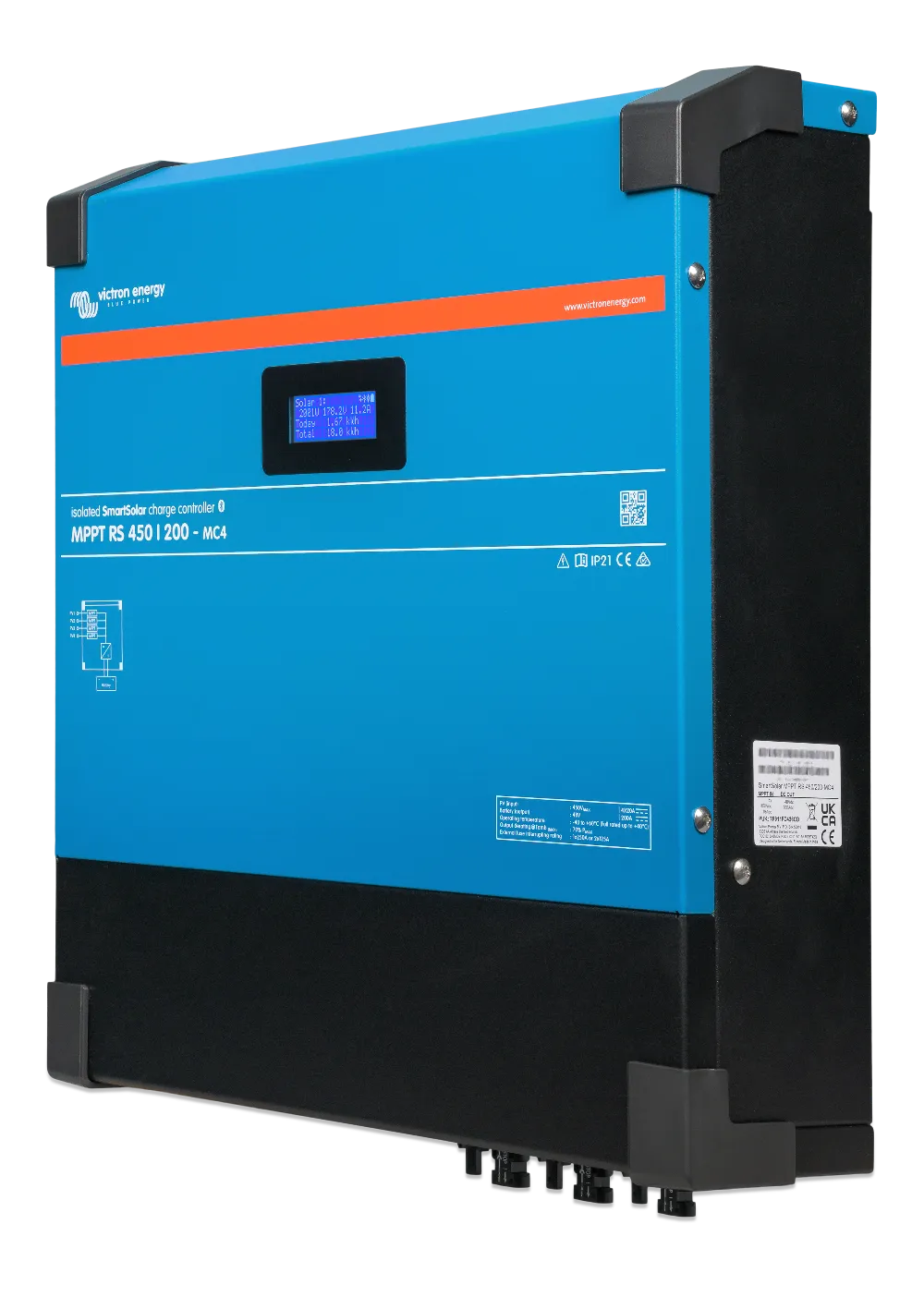 Controler solar Victron SmartSolar MPPT RS 450/200-MC4 pentru incarcare acumulatori